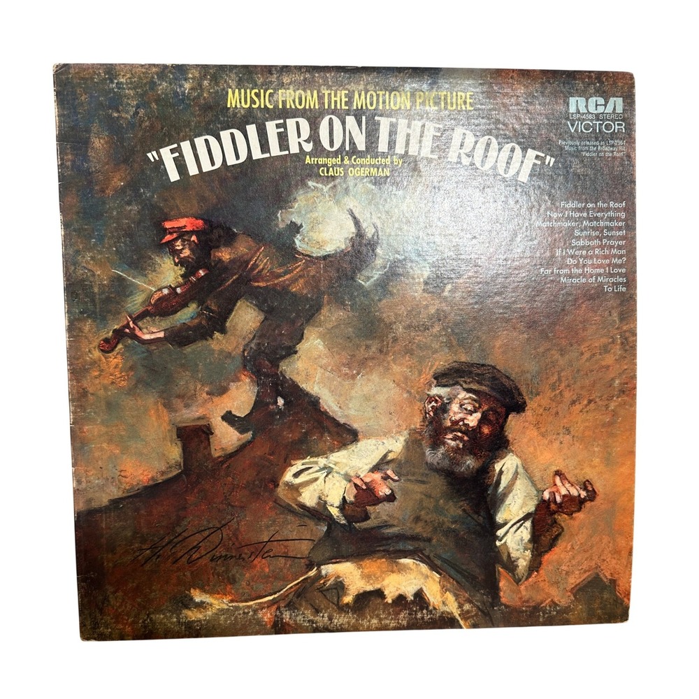 Fiddler‎ on the Roof Motion Picture Vinyl Record Sleeve Only RCA Cover